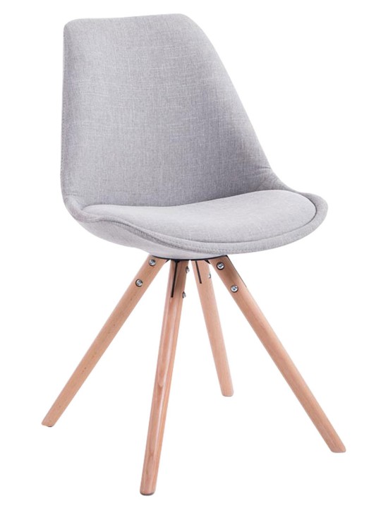 Vierailutuoli Toulouse kangas Natura pyöreä, harmaa