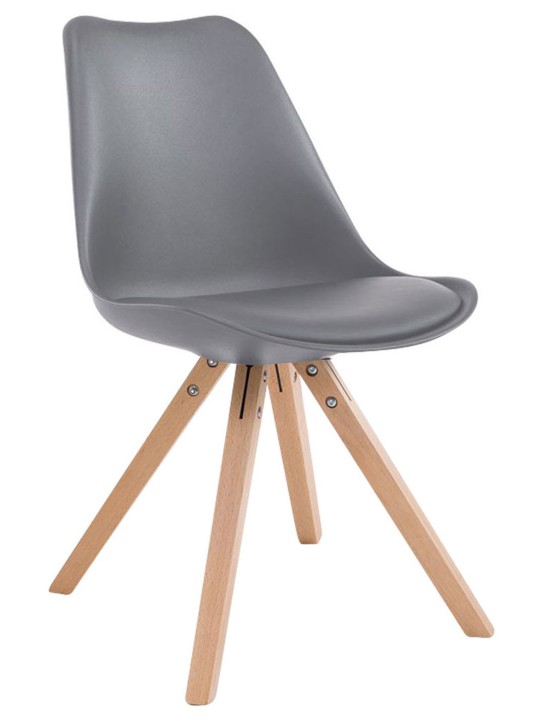 Toulouse Natura Squaren vierailijatuoli, harmaa