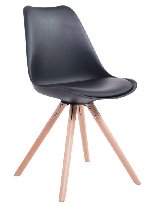 Toulouse Natura pyöreä vierailijatuoli, musta