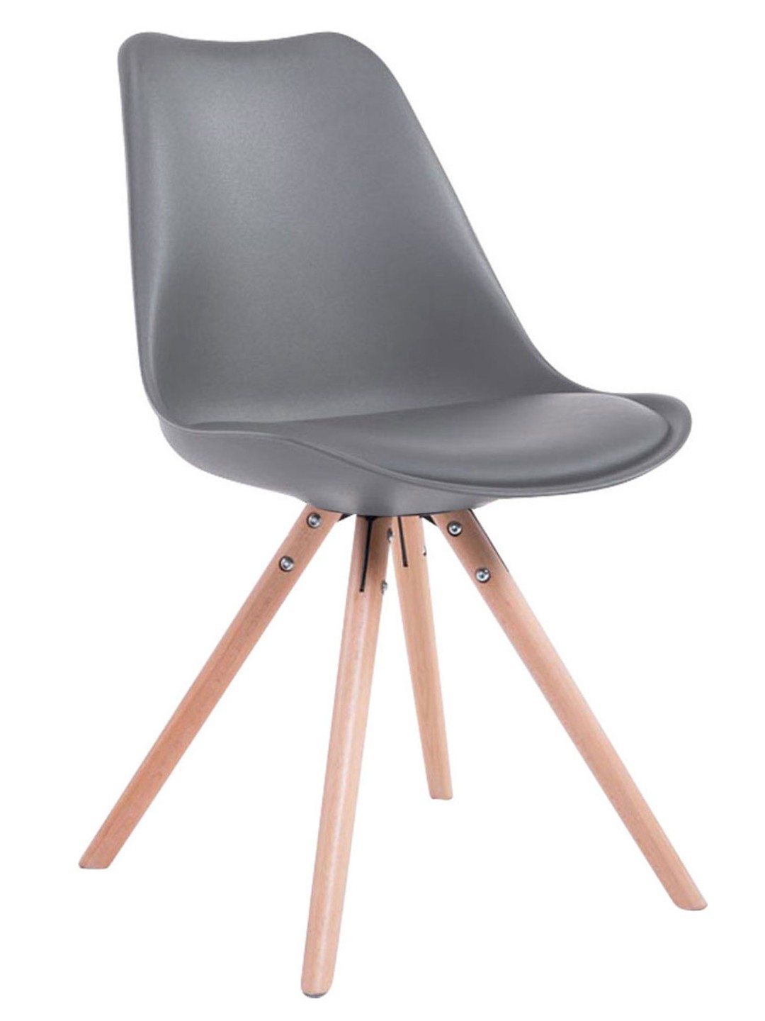 Toulouse Natura pyöreä vierailijatuoli, harmaa