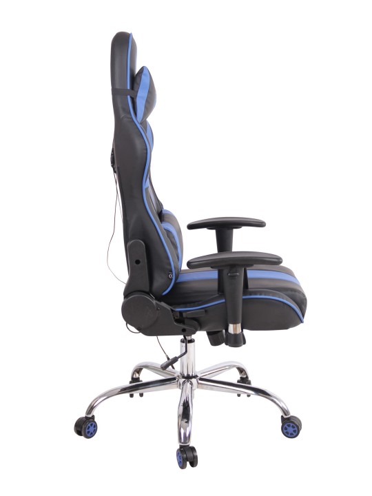 Työtuoli Limit XM keinonahkaa, musta/sininen