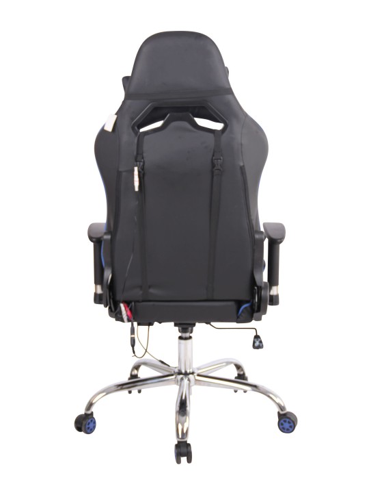 Työtuoli Limit XM keinonahkaa, musta/sininen