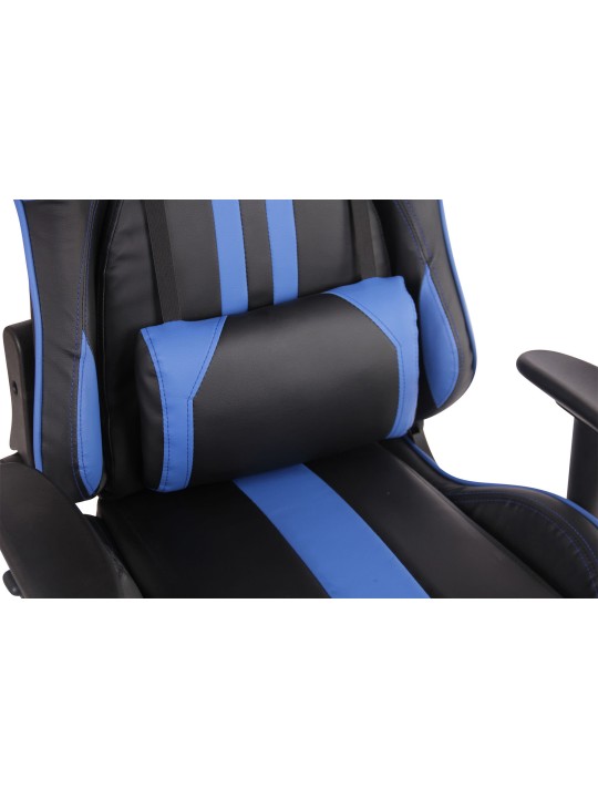 Työtuoli Limit XM keinonahkaa, musta/sininen