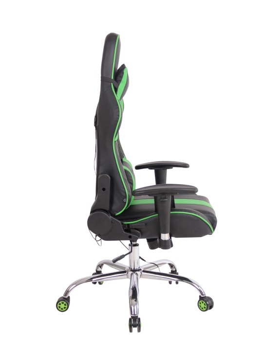Työtuoli Limit XM keinonahkaa, musta/vihreä