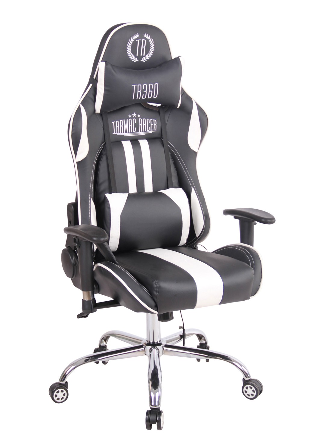 Työtuoli Limit XM keinonahkaa, musta/valkoinen