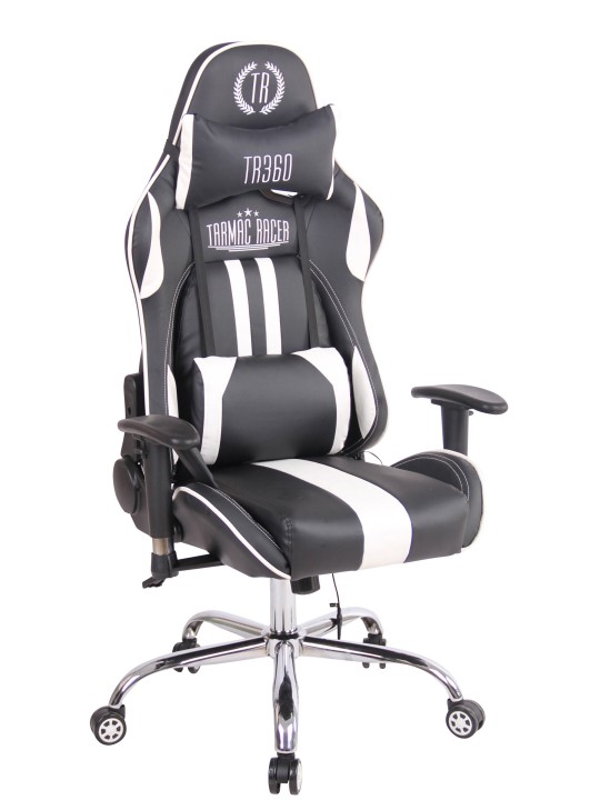 Työtuoli Limit XM keinonahkaa, musta/valkoinen