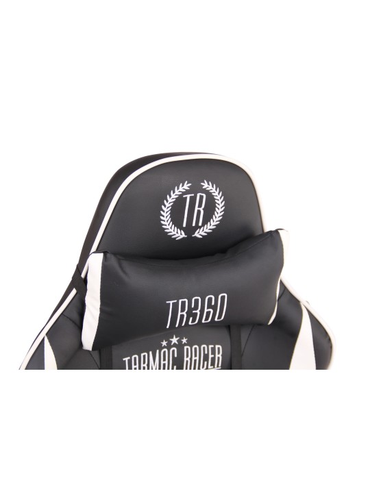 Työtuoli Limit XM keinonahkaa, musta/valkoinen