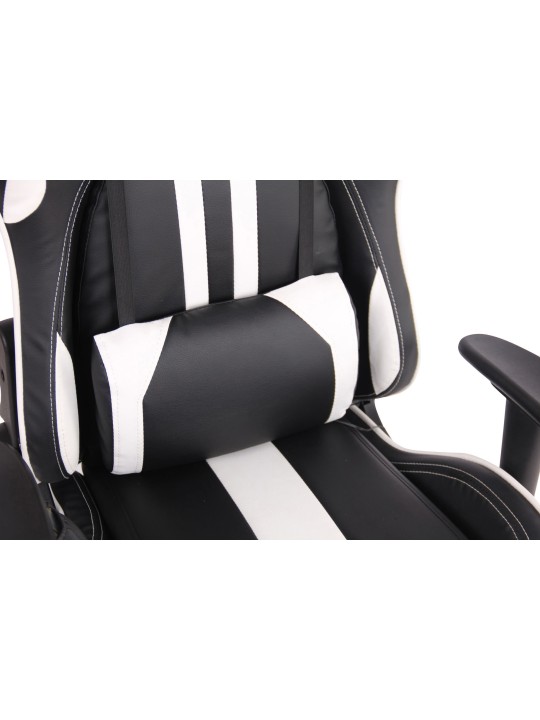 Työtuoli Limit XM keinonahkaa, musta/valkoinen