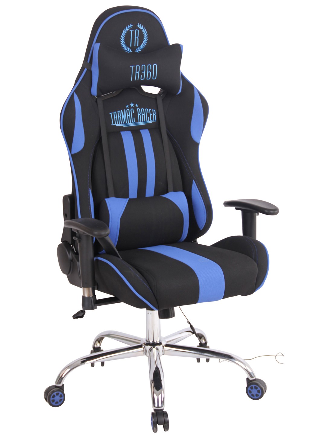 Työtuoli Limit XM kangasta, musta/sininen