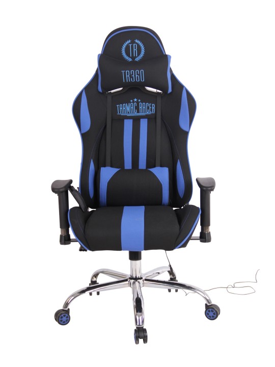 Työtuoli Limit XM kangasta, musta/sininen