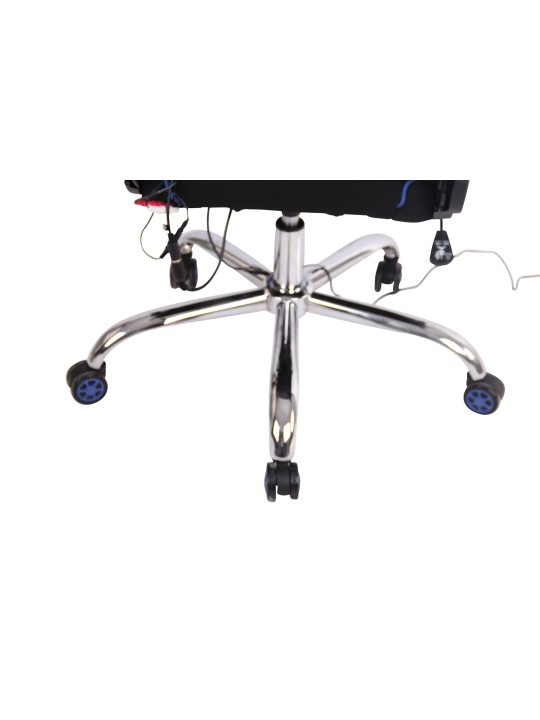 Työtuoli Limit XM kangasta, musta/sininen