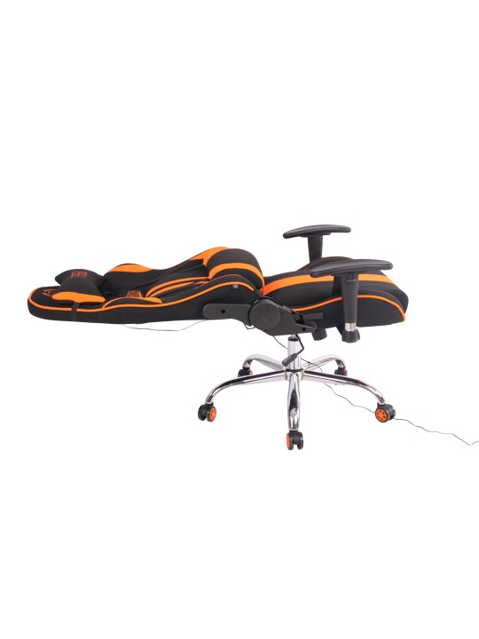 Työtuoli Limit XM kangasta, musta/oranssi