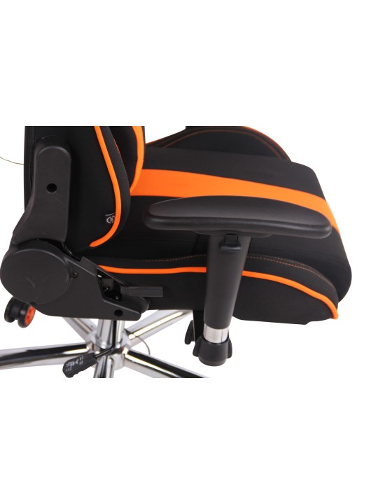 Työtuoli Limit XM kangasta, musta/oranssi