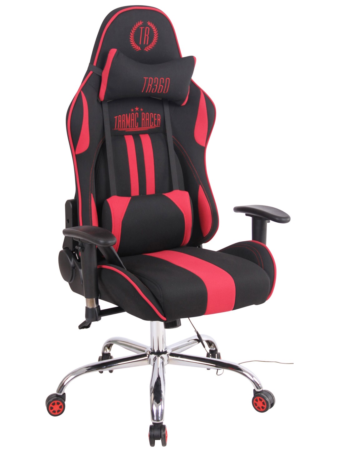 Työtuoli Limit XM kangasta, musta/punainen