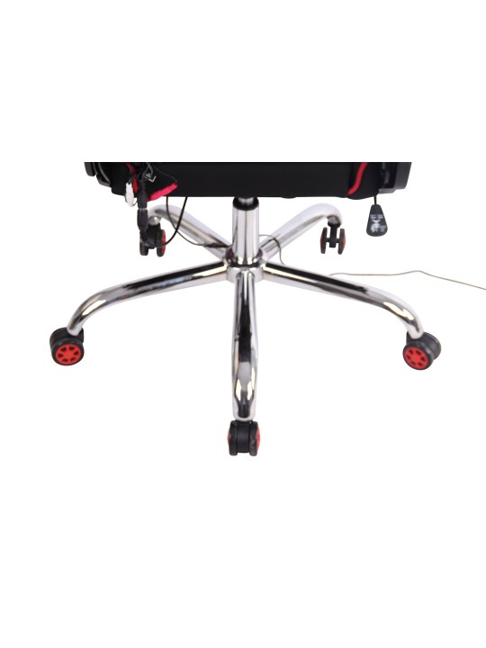 Työtuoli Limit XM kangasta, musta/punainen