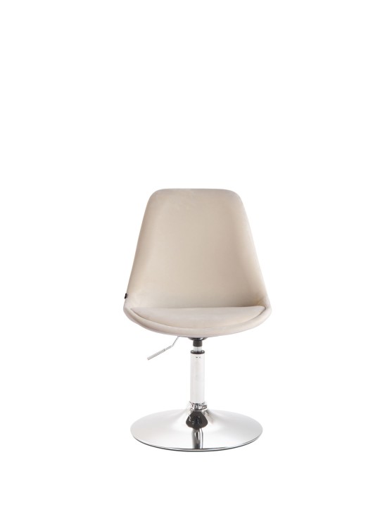 Ruokapöydän tuoli Maverick samettikromi, kermanvärinen