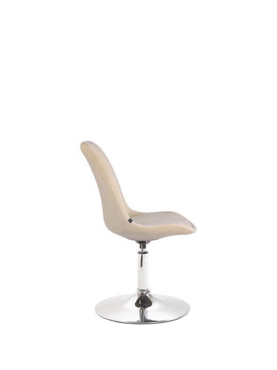 Ruokapöydän tuoli Maverick samettikromi, kermanvärinen