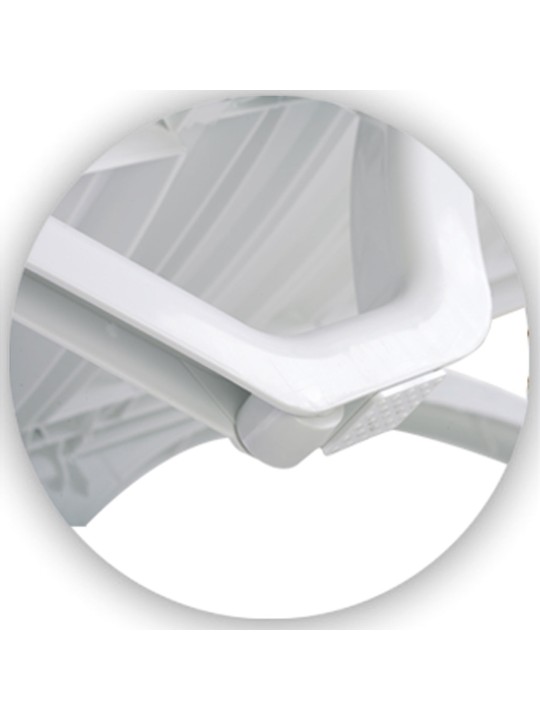 10 aurinkotuolin setti Aqua, valkoinen