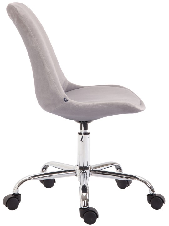 Toulouse samettinen työtuoli, harmaa