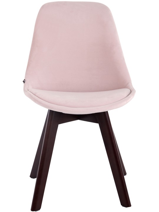 Vierailijatuoli Borneo V2 samettipähkinä, pinkki