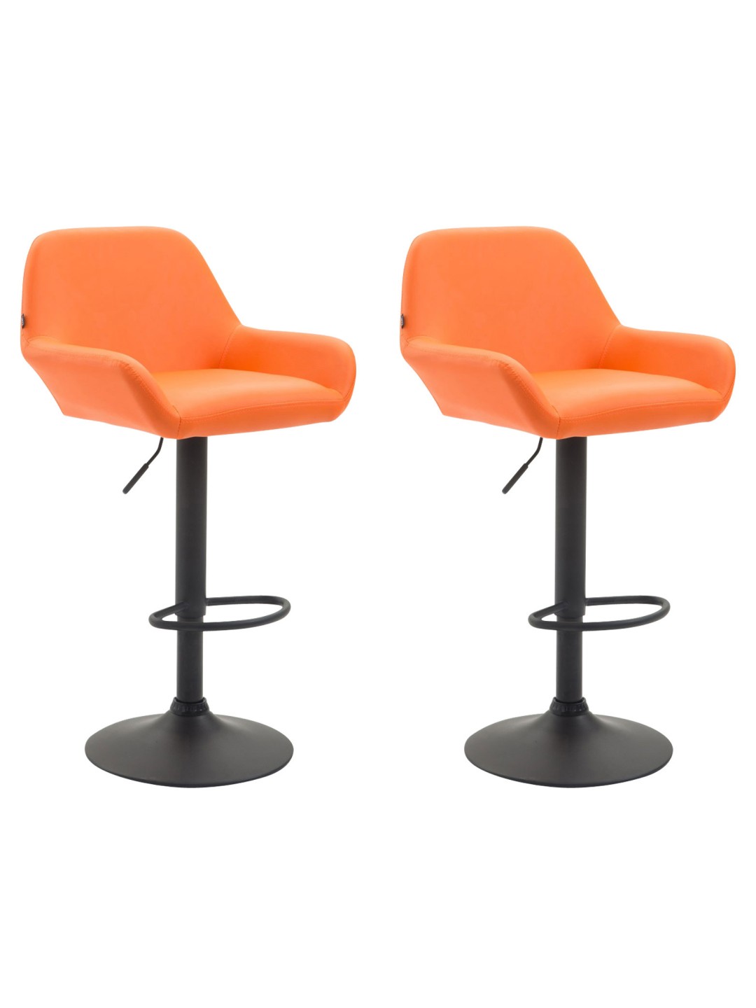 2 baarijakkaran sarja Braga keinonahkaa, oranssi