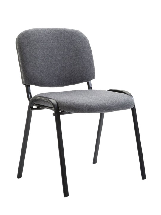 4 vierailijatuolin setti Ken kangas, harmaa