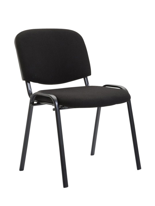 4 vierailijatuolin setti Ken kangas, musta