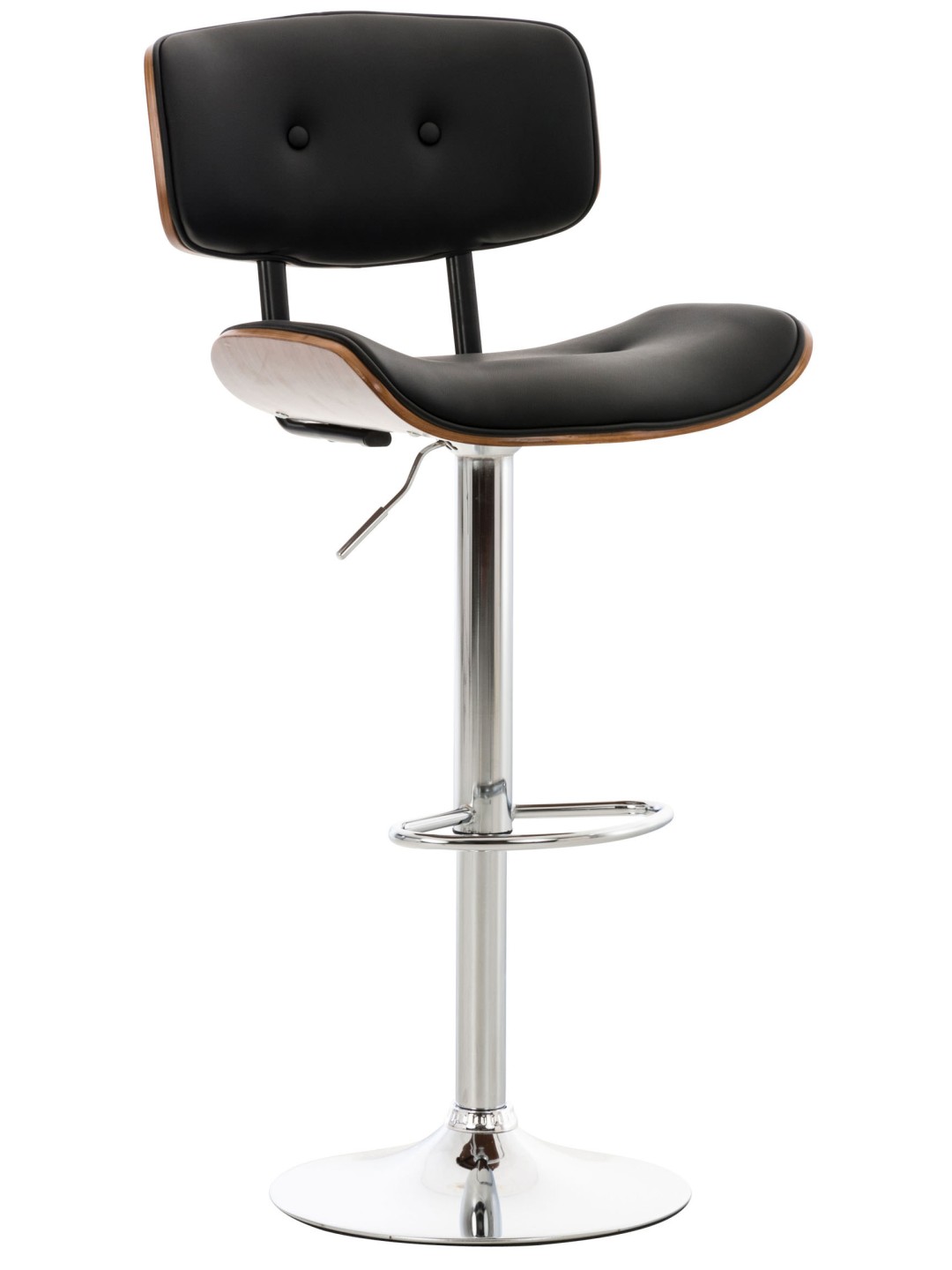 Baarijakkara Sarnia keinonahkaa, pähkinä/musta