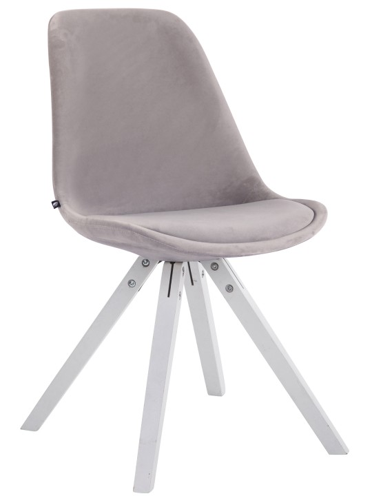 Toulousen samettineliö vierailijatuoli, harmaa Toulousen samettineliö vierailijatuoli, harmaa