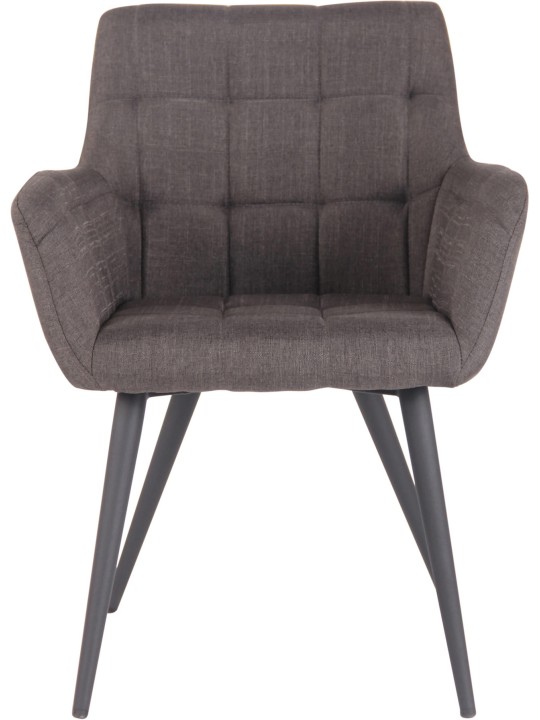 Ruokasalin tuoli Lyss kangasta, tummanharmaa