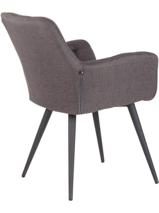 Ruokasalin tuoli Lyss kangasta, tummanharmaa