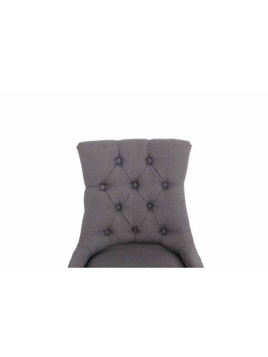 2 ruokapöydän tuolin setti Aberdeen kangas antiikki, tummanharmaa