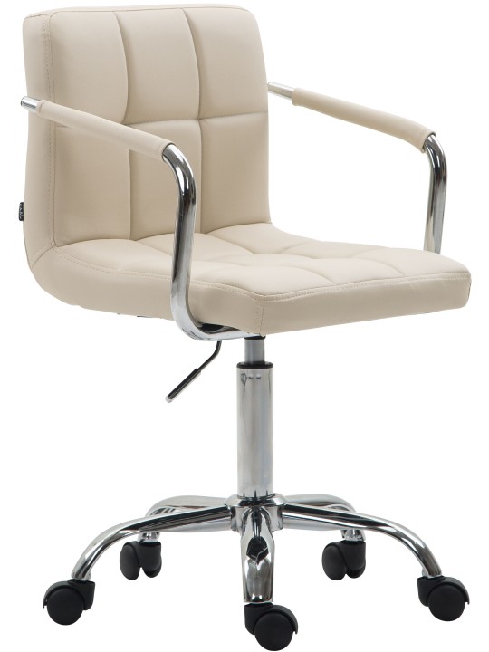 Työtuoli Lucy V2 keinonahkaa, kermanvärinen