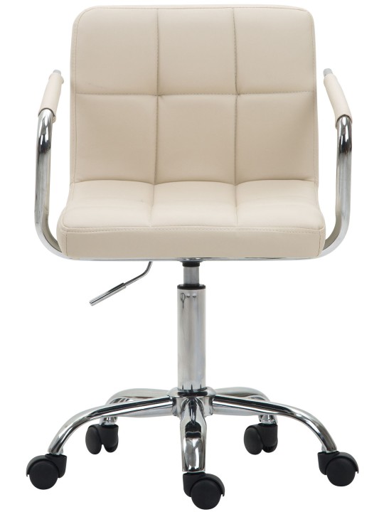 Työtuoli Lucy V2 keinonahkaa, kermanvärinen