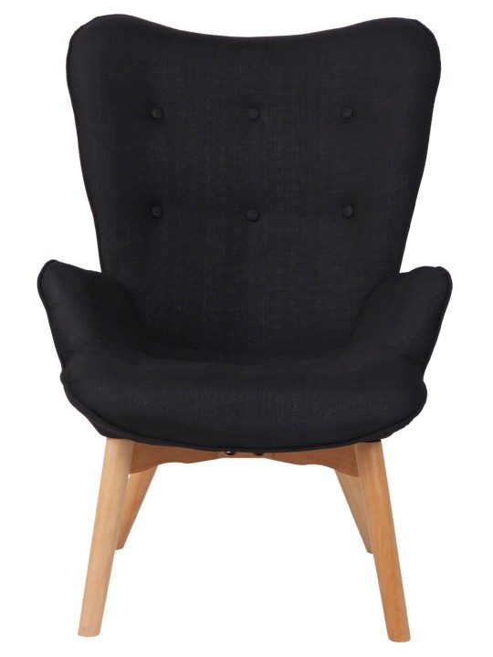 Lounger Durham kangas, musta