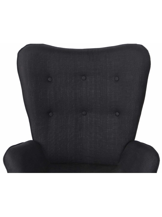 Lounger Durham kangas, musta