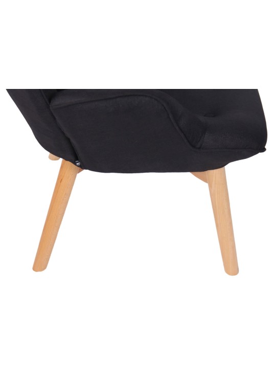 Lounger Durham kangas, musta