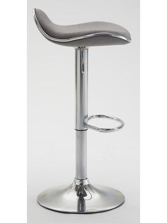 2 baarituolisarja Shanghai kangas C, vaaleanharmaa