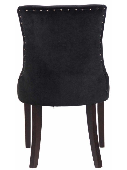 Ruokapöydän tuoli Aberdeen sametti antiikki, musta