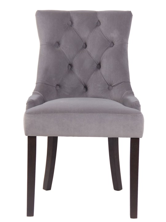 Ruokapöydän tuoli Aberdeen sametti antiikki, harmaa