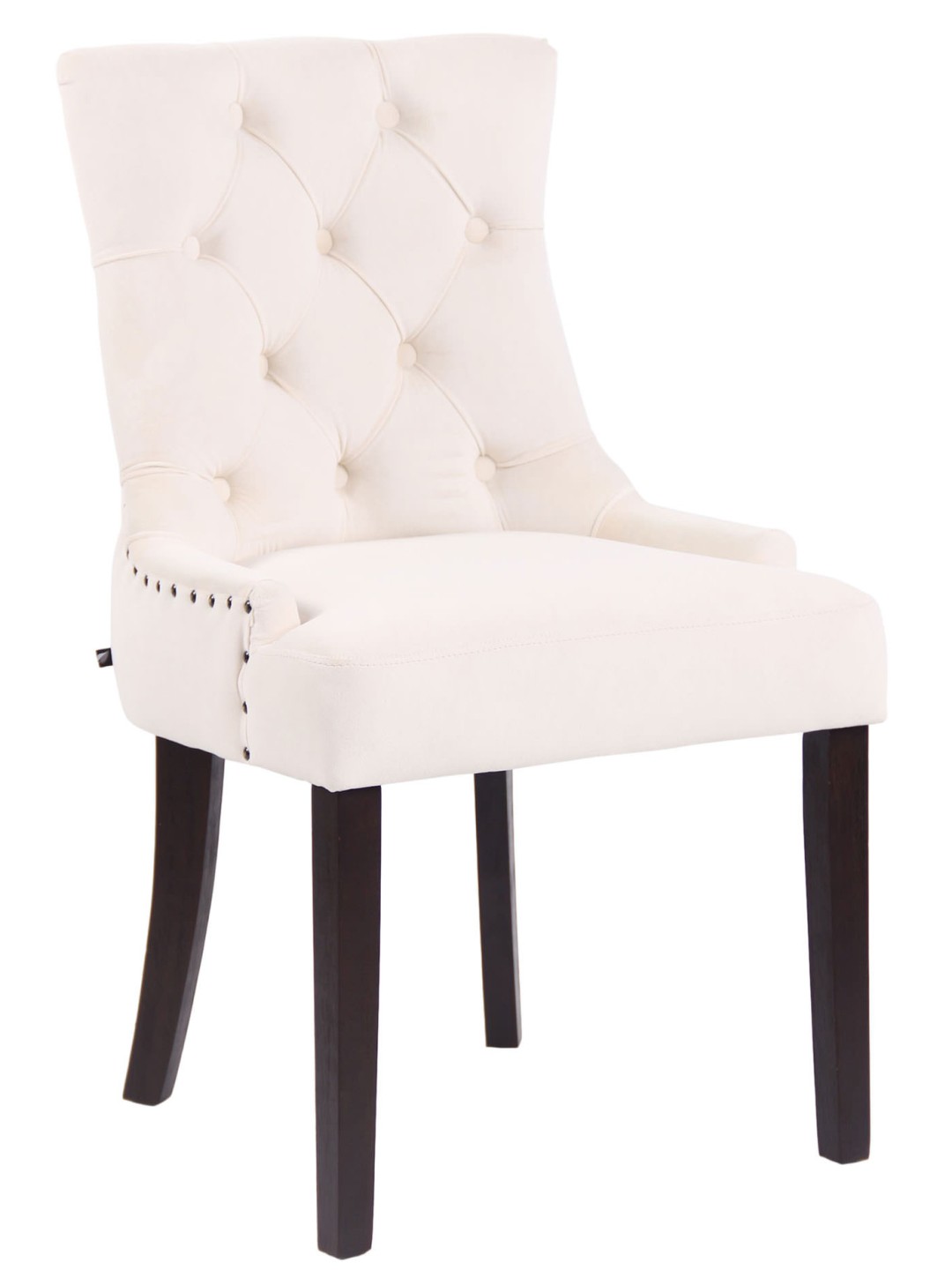 Ruokapöydän tuoli Aberdeen sametti antiikki, kermanvärinen