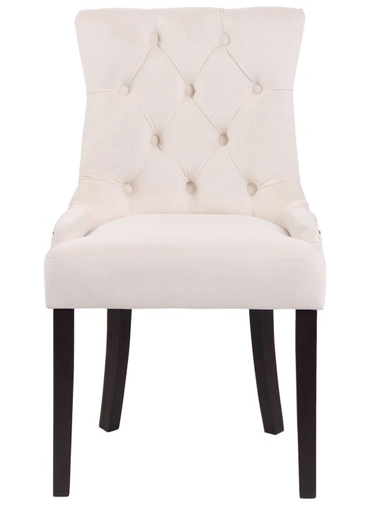 Ruokapöydän tuoli Aberdeen sametti antiikki, kermanvärinen