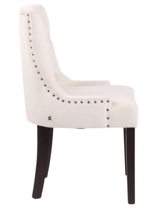 Ruokapöydän tuoli Aberdeen sametti antiikki, kermanvärinen