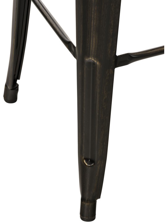 Mason baarijakkara antiikki, musta-kulta