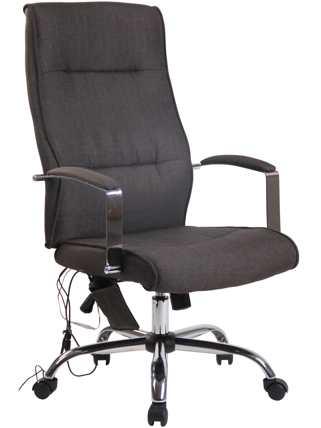 Portland-kankainen työtuoli hierontatoiminnolla, tummanharmaa