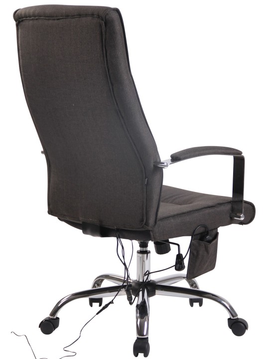 Portland-kankainen työtuoli hierontatoiminnolla, tummanharmaa