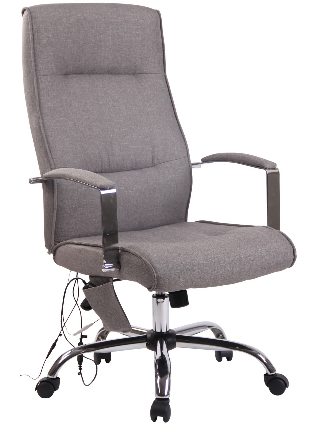 Portland-kankainen työtuoli hierontatoiminnolla, harmaa