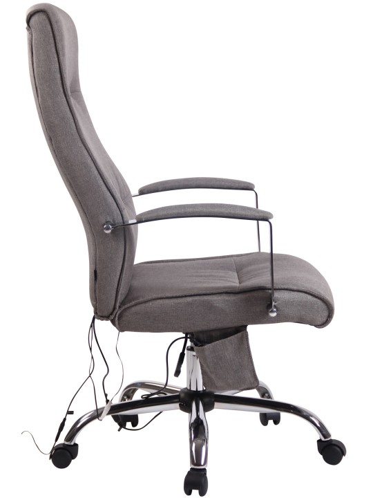 Portland-kankainen työtuoli hierontatoiminnolla, harmaa