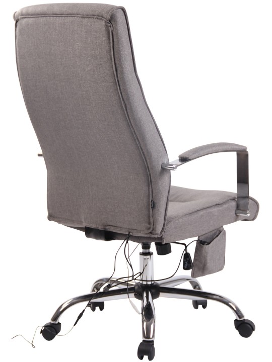 Portland-kankainen työtuoli hierontatoiminnolla, harmaa