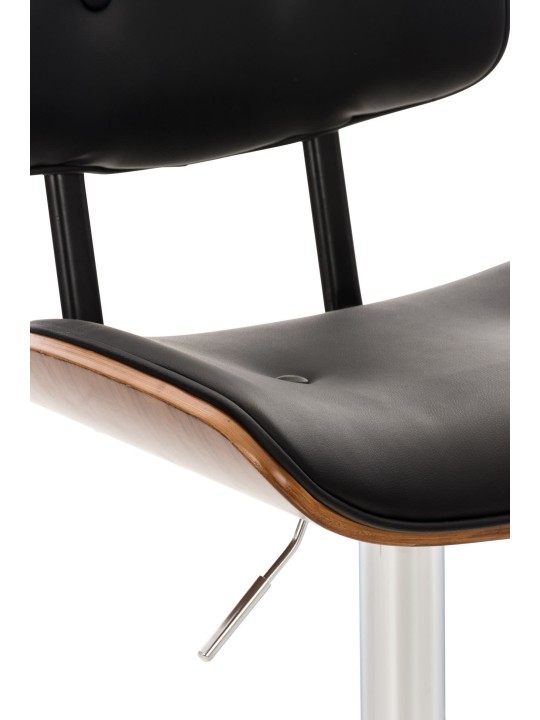 Sarnia 2 baarijakkaraa, keinonahkaa, pähkinä/musta